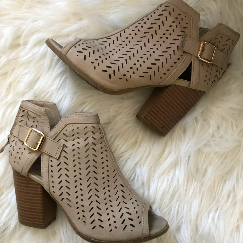 Peep-Toe Booties